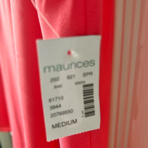 NWT Maurice’s Reversible Cap Sleeve Blouse Size Medium - Picture 5 of 7